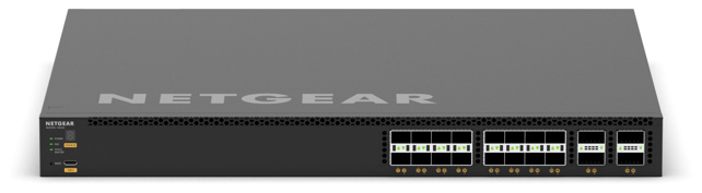 NETGEAR AV 16xSFP28 25G and 4xQSFP28 100G Managed Switch