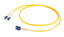 EFB Duplex Jumper LC-LC 9/125µ, OS2, LSZH, yellow, Flat Twin 3x5mm, 2m