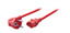 EFB Power Cord Schuko 90°-IEC C13, 1.8m, red