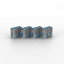LINDY USB Port Blocker - Pack of 4, Colour Code: Blue