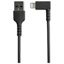 RUSBLTMM1MBR STARTECH Cable - Black Angled Lightning to USB 1m