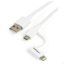 STARTECH 1m Lightning or Micro USB to USB Cable