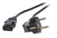EFB Power cable CEE 7/7 90°-C13 180° black 1,0 m, 3 x 0.75 mm²